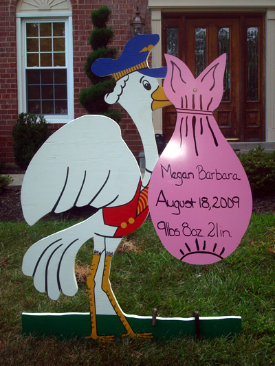 Stork Signs, Yard Signs, Birth Announcements